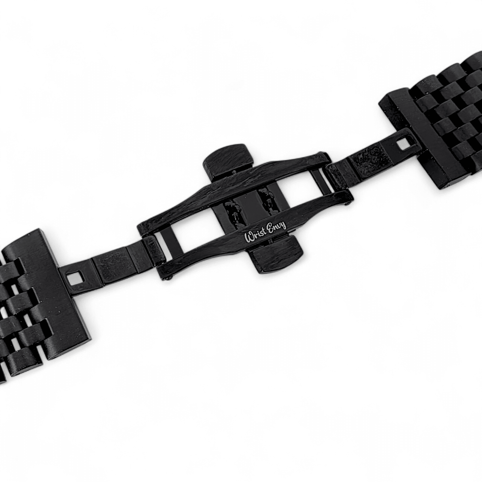 Black PVD Solid 316L Stainless Steel Watch Bracelet 20mm 22mm - Wrist Envy