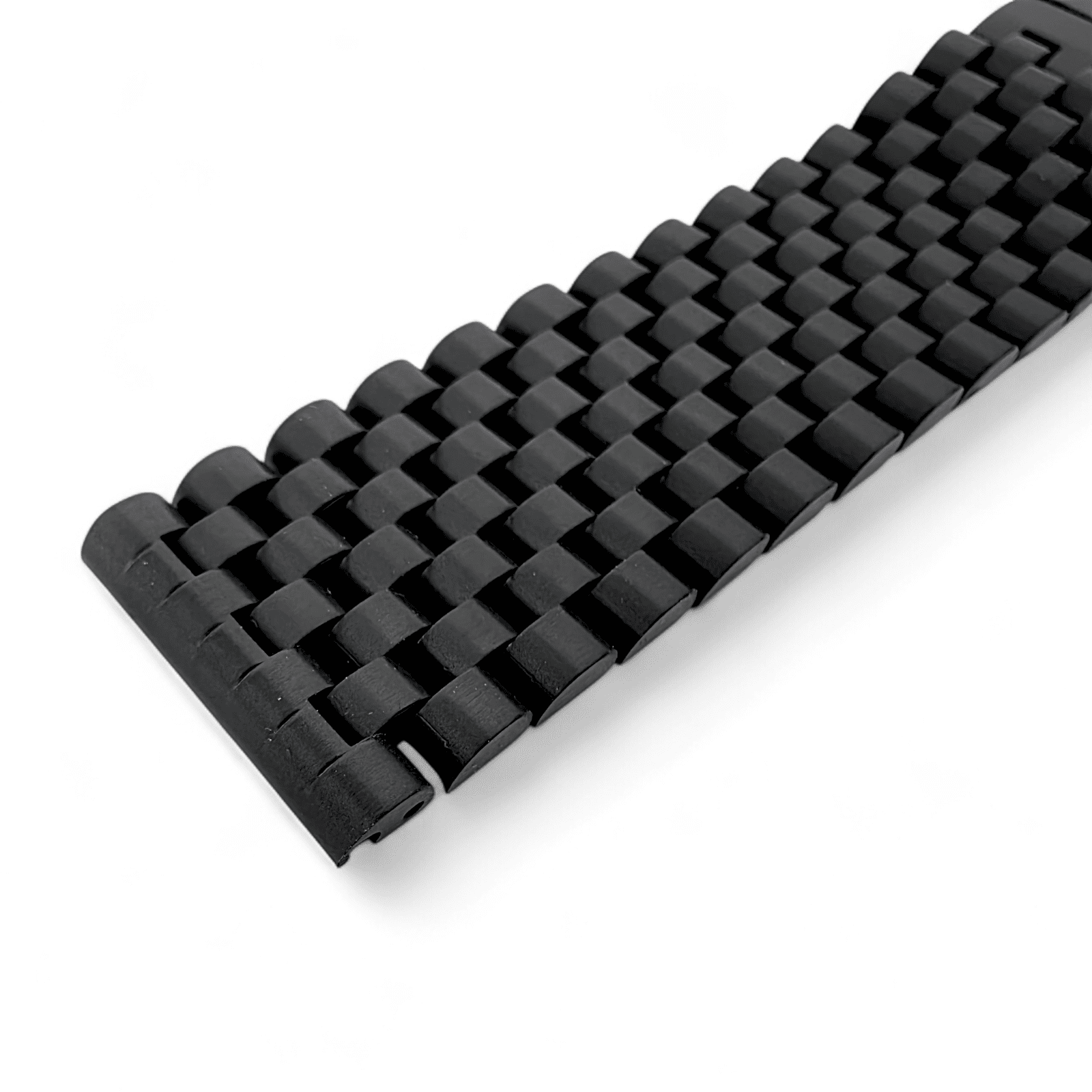 Black PVD Solid 316L Stainless Steel Watch Bracelet 20mm 22mm - Wrist Envy