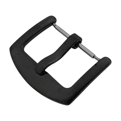 Black PVD Stainless Steel Tang Buckle Curved 18mm 20mm Sports Style - Wrist Envy