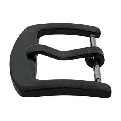 Black PVD Stainless Steel Tang Buckle Curved 18mm 20mm Sports Style - Wrist Envy