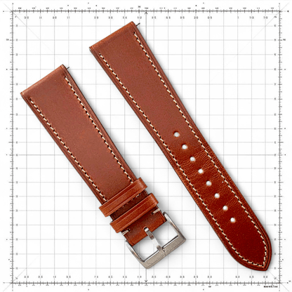 British Bridle Leather Watch Strap - Custom Made To Order - Wrist Envy
