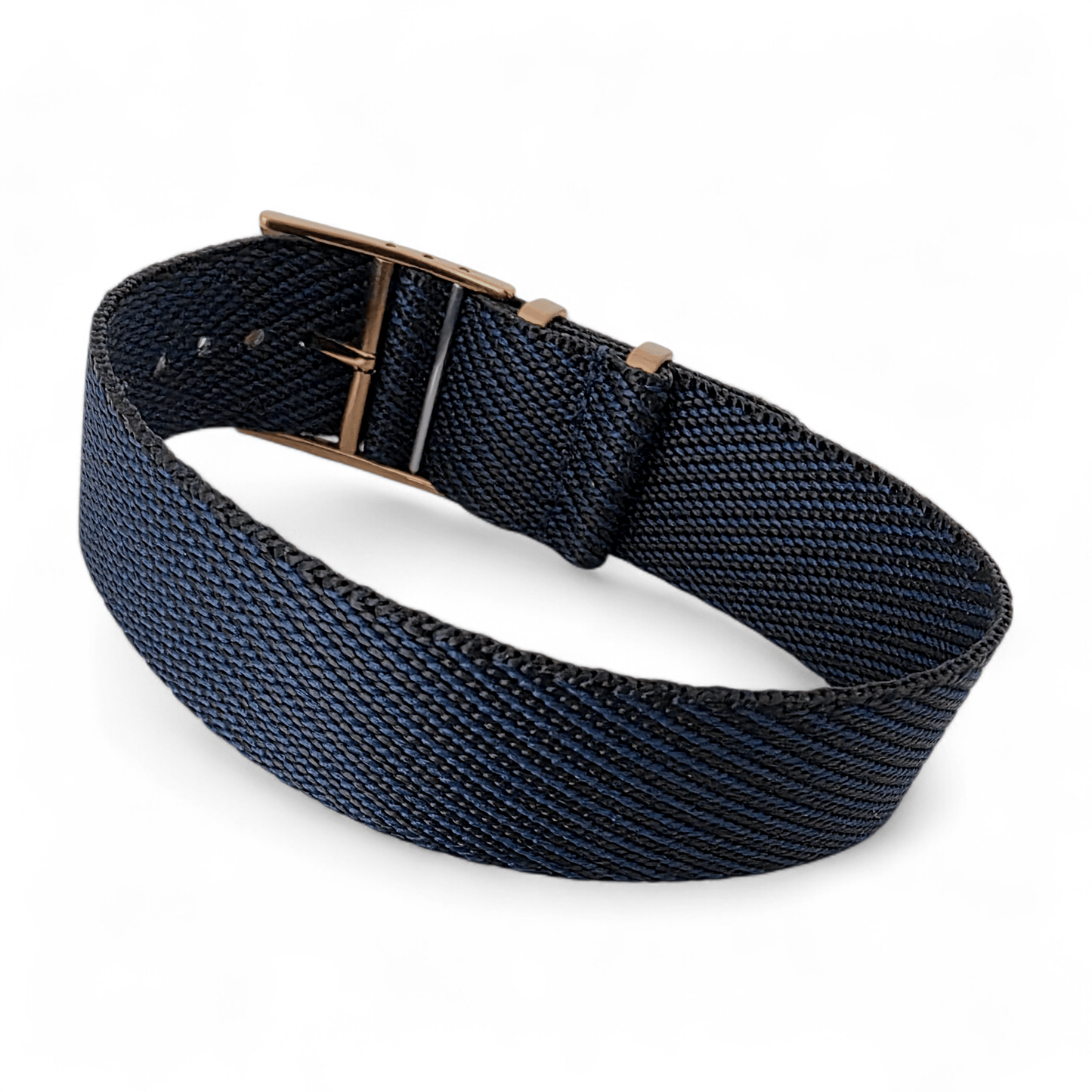 Bronze PVD Buckle Single Pass Watch Strap 20mm 22mm - Wrist Envy