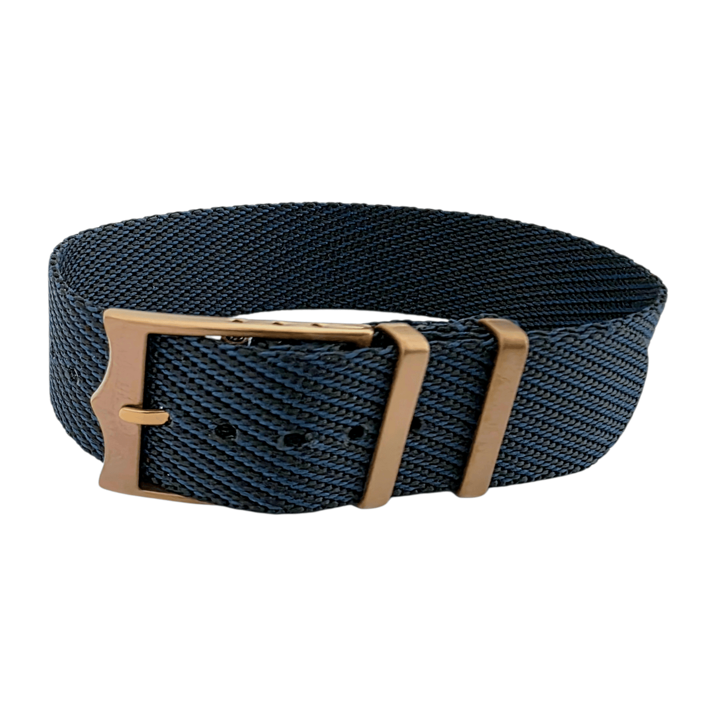 Bronze PVD Buckle Single Pass Watch Strap 20mm 22mm - Wrist Envy