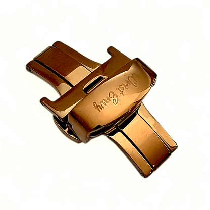 Bronze PVD Butterfly Deployment Clasp 18mm 20mm - Wrist Envy