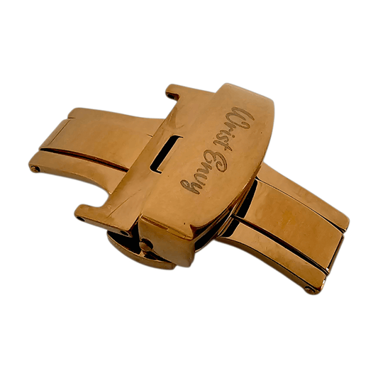 Bronze PVD Butterfly Deployment Clasp 18mm 20mm - Wrist Envy