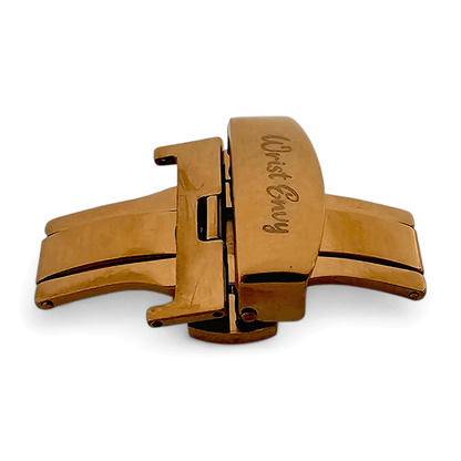 Bronze PVD Butterfly Deployment Clasp 18mm 20mm - Wrist Envy