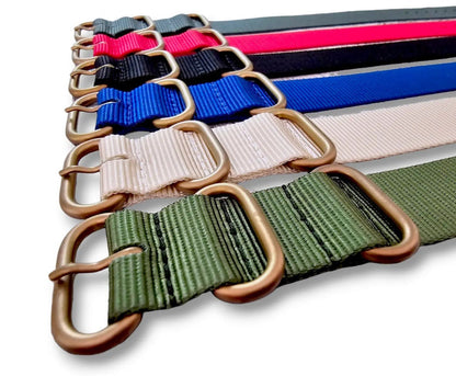 Bronze PVD Nylon Watch Strap Band 20mm 22mm - Wrist Envy