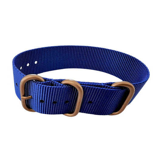 Bronze PVD Nylon Watch Strap Band 20mm 22mm - Wrist Envy