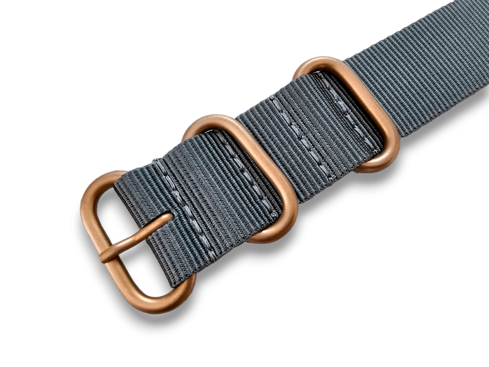 Bronze PVD Nylon Watch Strap Band 20mm 22mm - Wrist Envy