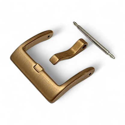 Bronze PVD Tang Buckle for Watch Strap 18mm 20mm Modern Style - Wrist Envy