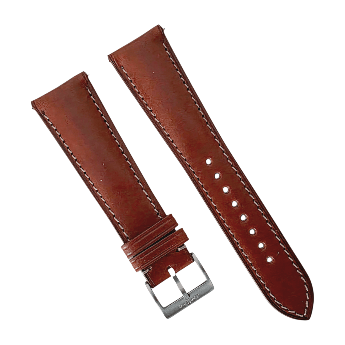 Buttero Leather Strap 20mm 22mm Chestnut Brown - Wrist Envy