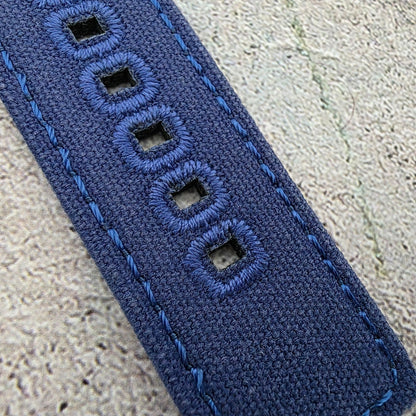 Canvas Watch Strap 22mm Blue - Wrist Envy
