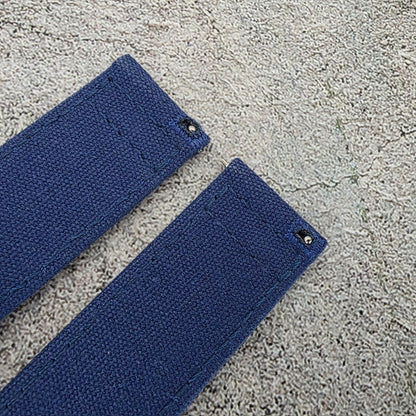 Canvas Watch Strap 22mm Blue - Wrist Envy