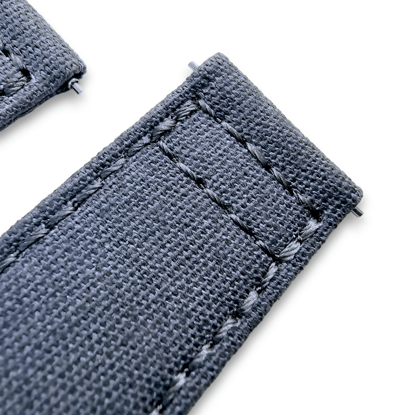 Canvas Watch Strap 22mm Grey - Wrist Envy