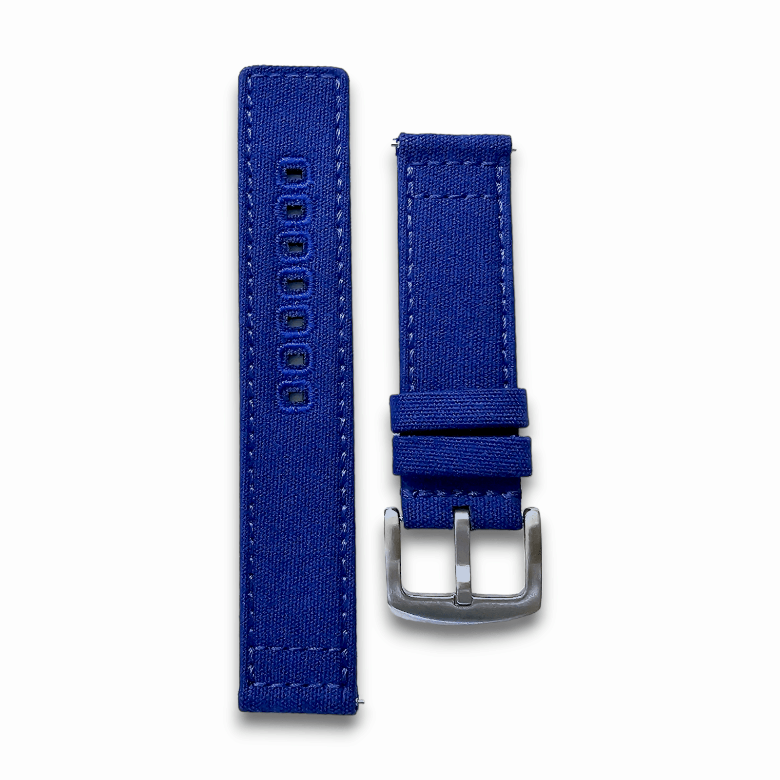Canvas Watch Strap Band 20mm Blue - Wrist Envy