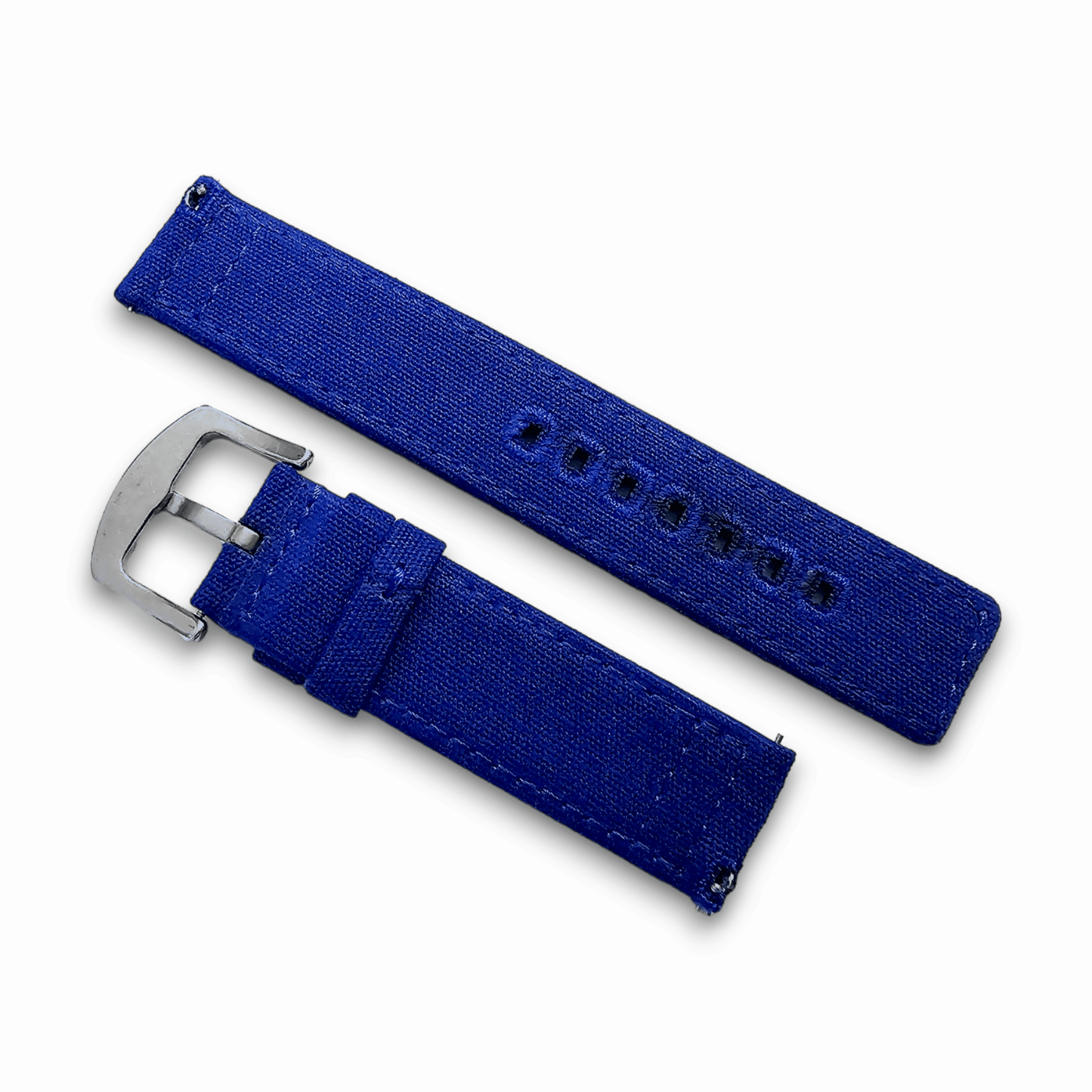Canvas Watch Strap Band 20mm Blue - Wrist Envy