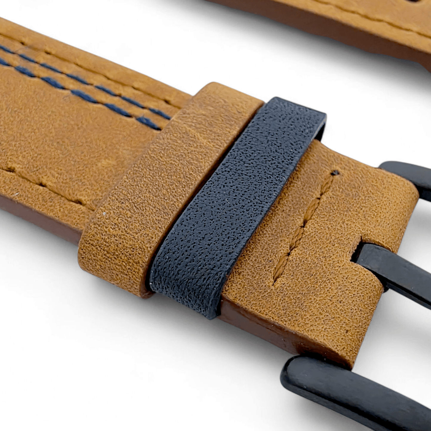 Crazy Horse Leather Watch Strap For Apple Iwatch Brown - Wrist Envy