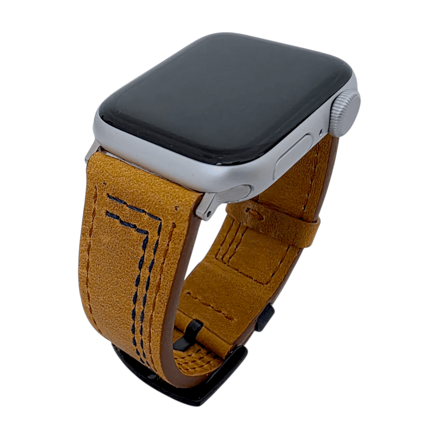 Crazy Horse Leather Watch Strap For Apple Iwatch Brown - Wrist Envy