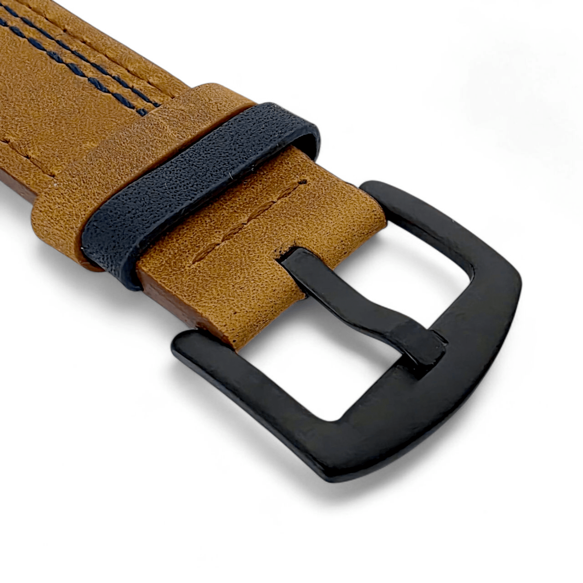 Crazy Horse Leather Watch Strap For Apple Iwatch Brown - Wrist Envy