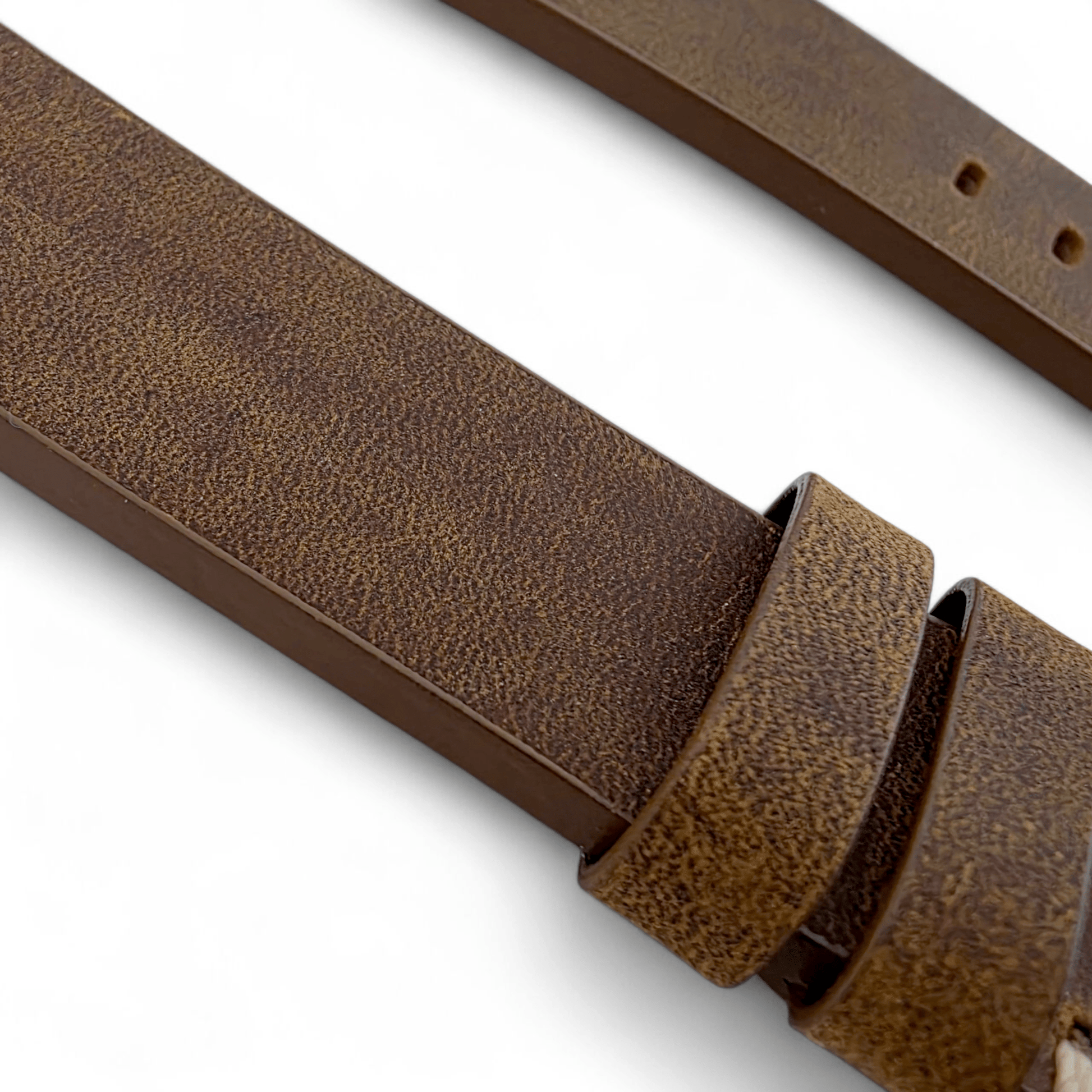 Crazy Horse Thick Leather Watch Strap For Apple Watch Brown - Wrist Envy