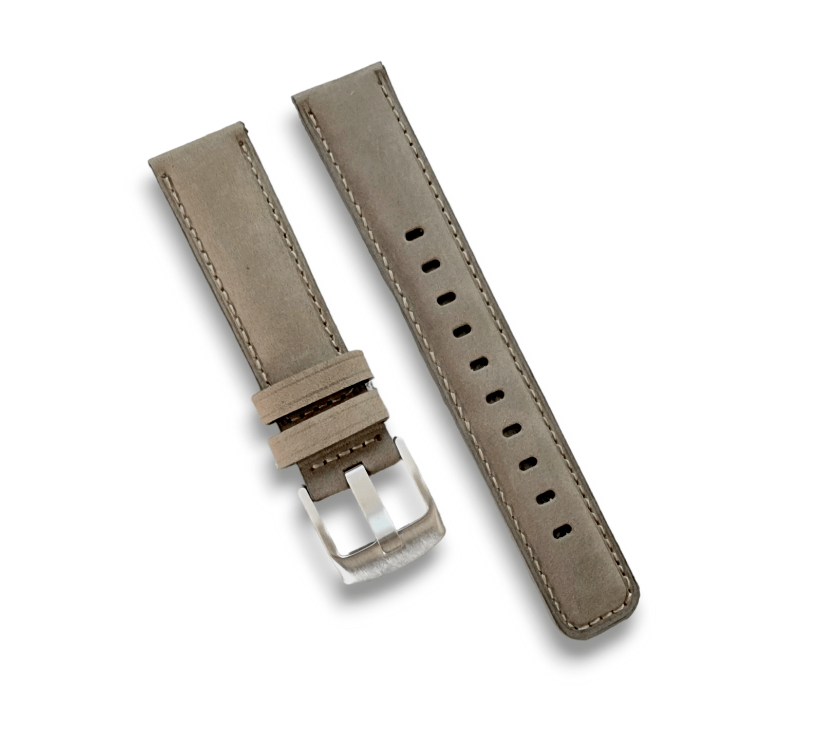 Crazy Horse Vintage Leather Watch Strap Band Quick Release Two Piece 20mm 22mm - Wrist Envy