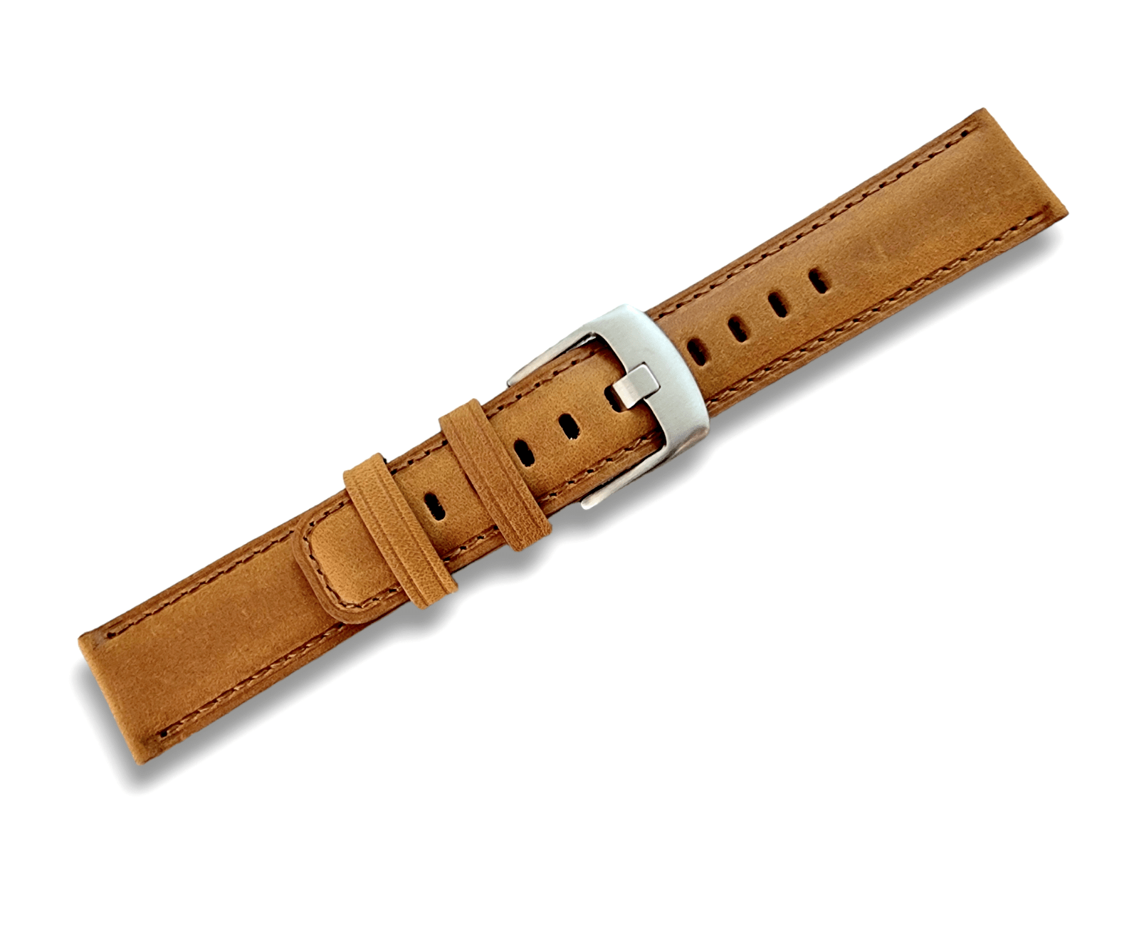 Crazy Horse Vintage Leather Watch Strap Band Quick Release Two Piece 20mm 22mm - Wrist Envy