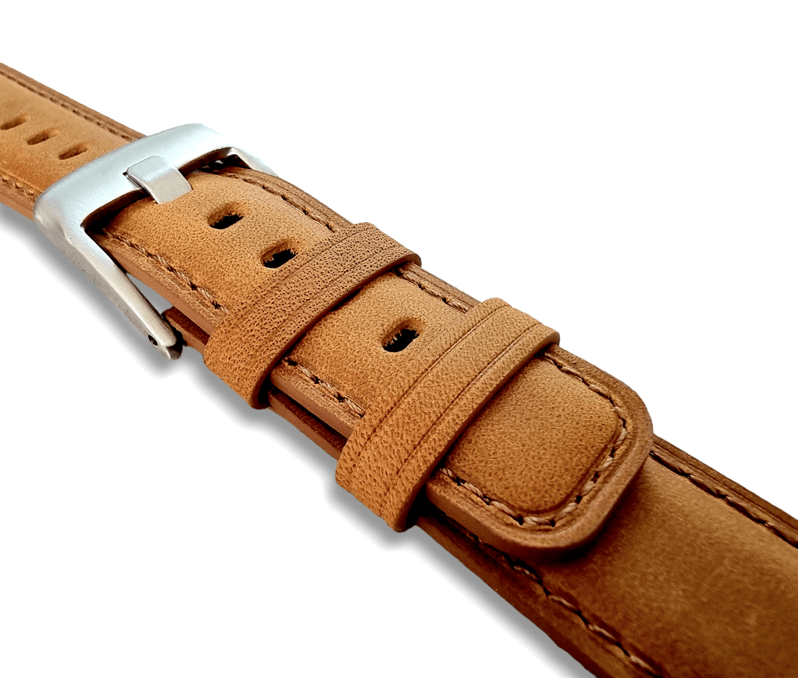 Crazy Horse Vintage Leather Watch Strap Band Quick Release Two Piece 20mm 22mm - Wrist Envy
