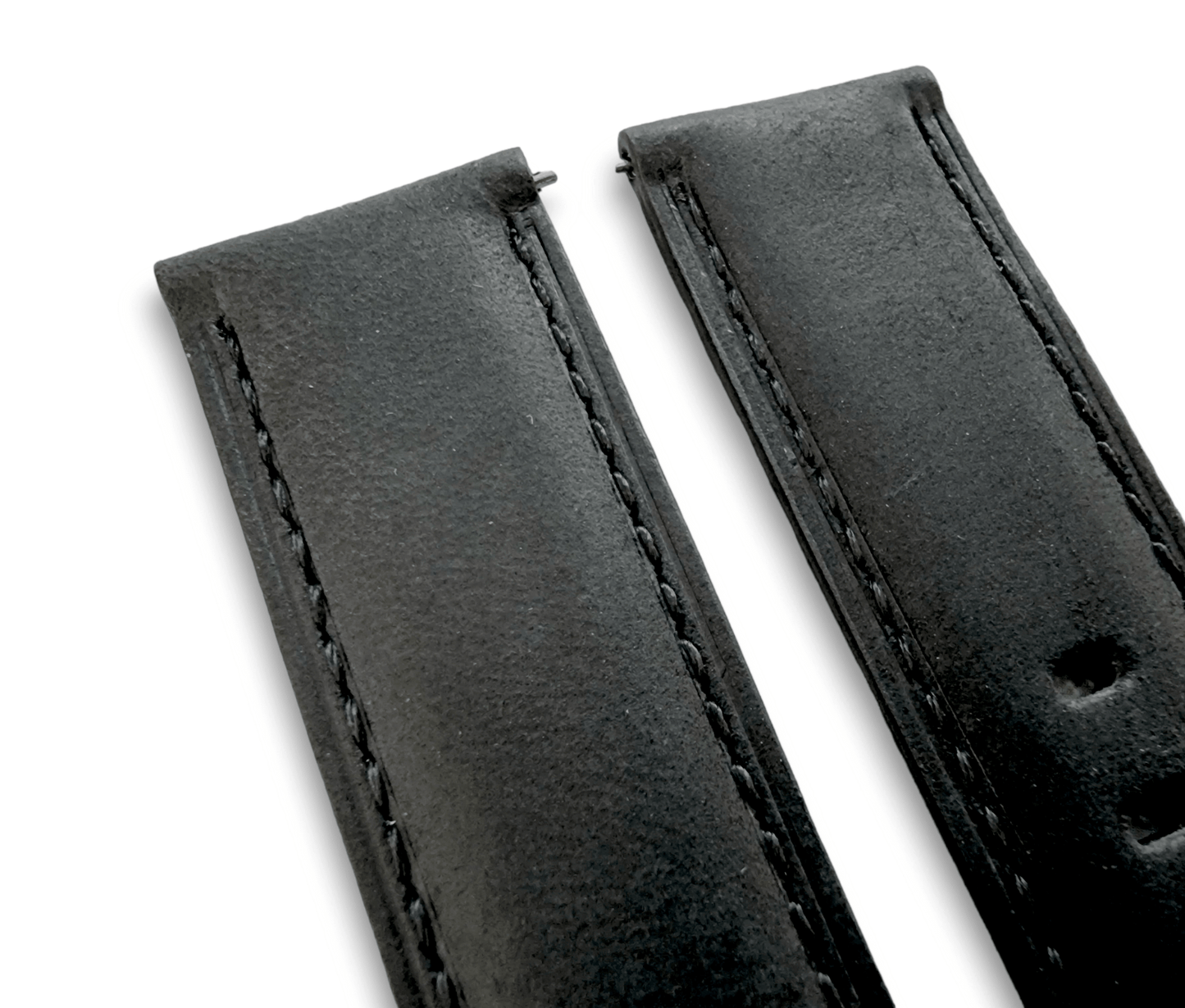 Crazy Horse Vintage Leather Watch Strap Band Quick Release Two Piece 20mm 22mm - Wrist Envy