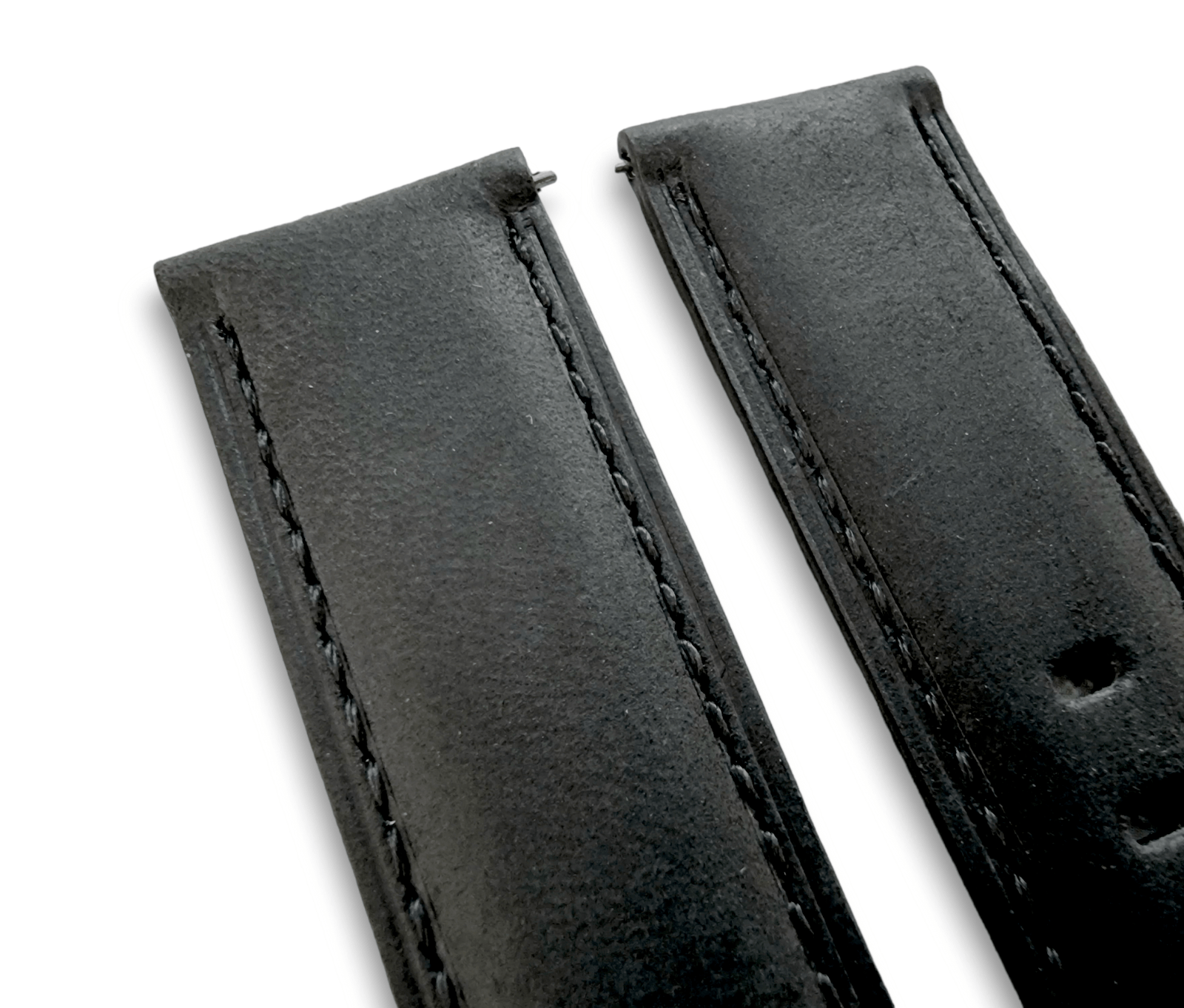 Crazy Horse Vintage Leather Watch Strap Band Quick Release Two Piece 20mm 22mm - Wrist Envy