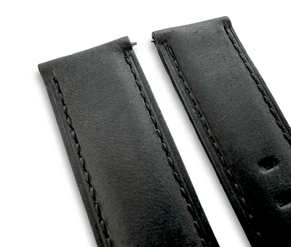 Crazy Horse Vintage Leather Watch Strap Band Quick Release Two Piece 20mm 22mm - Wrist Envy