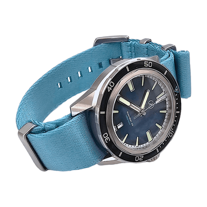 Custom Made Nylon Military Watch Strap Navy Blue 20mm 22mm - Wrist Envy