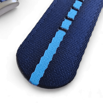 Custom Made Nylon Military Watch Strap Navy Blue 20mm 22mm - Wrist Envy