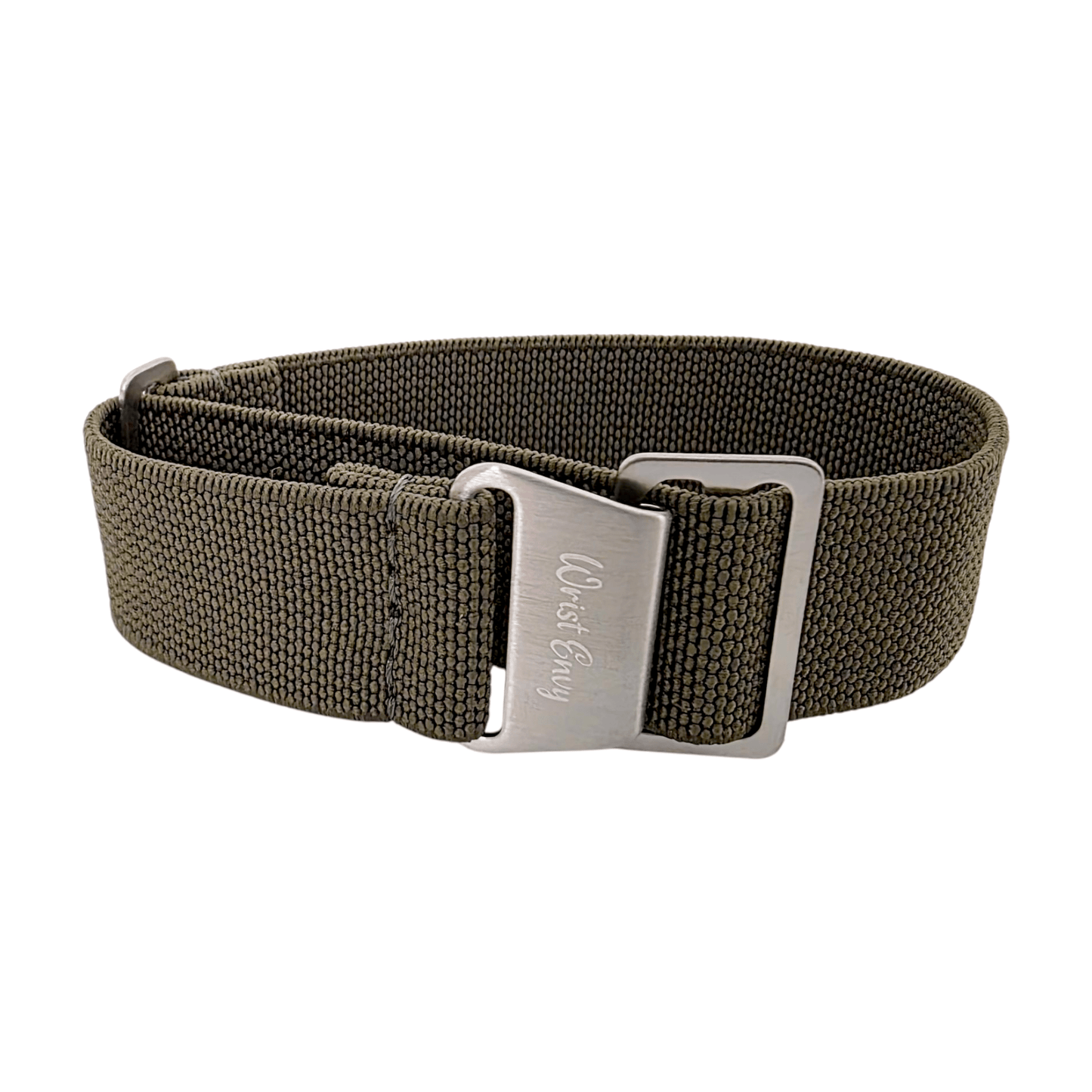 Elastic Nylon French Marine Nationale Watch Strap 20mm 22mm Army Green - Wrist Envy