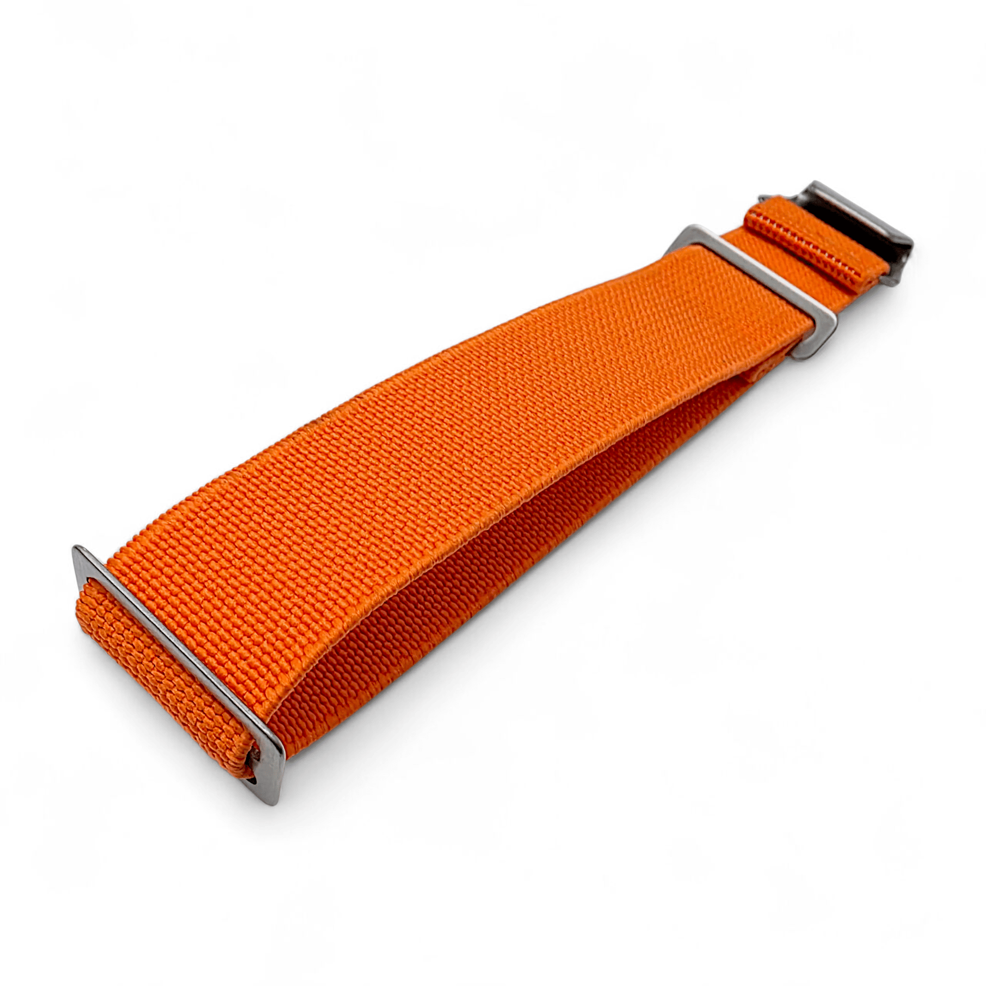 Elastic Nylon French Marine Nationale Watch Strap 20mm 22mm Orange - Wrist Envy