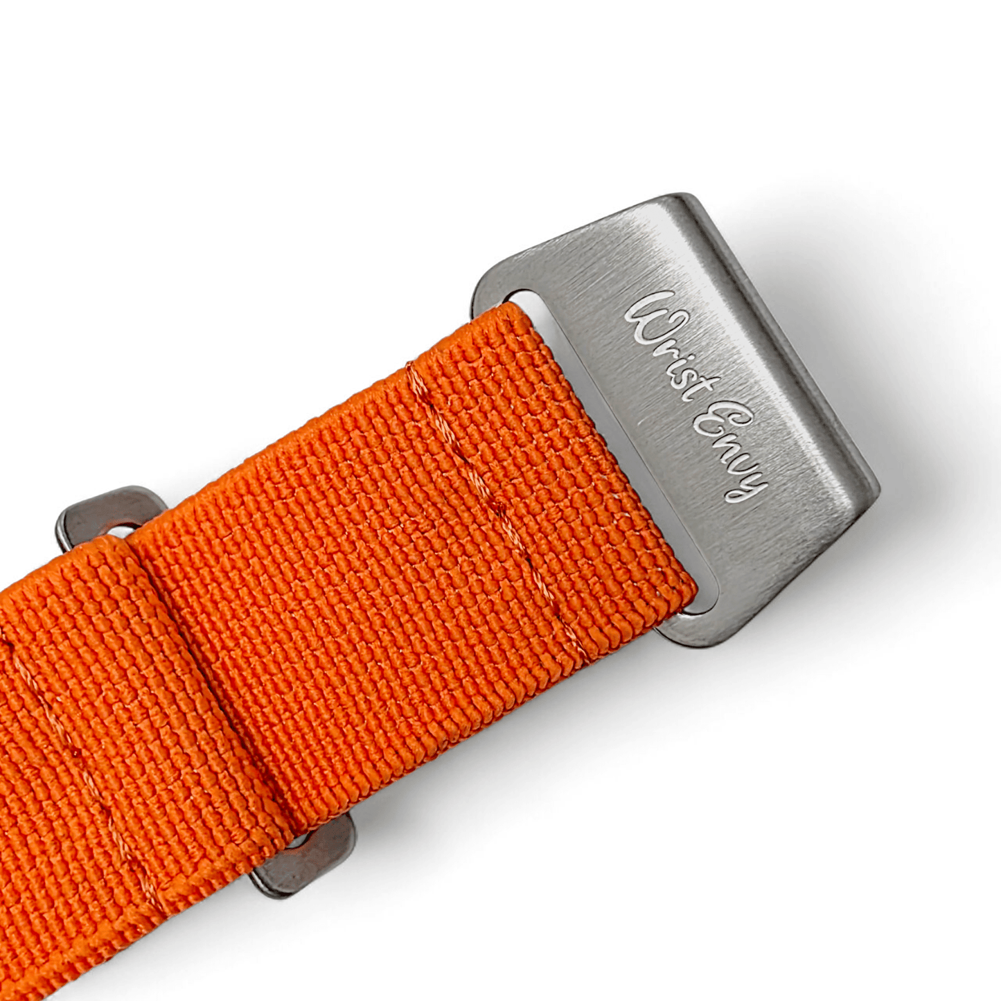 Elastic Nylon French Marine Nationale Watch Strap 20mm 22mm Orange - Wrist Envy