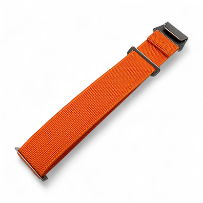 Elastic Nylon French Marine Nationale Watch Strap 20mm 22mm Orange - Wrist Envy