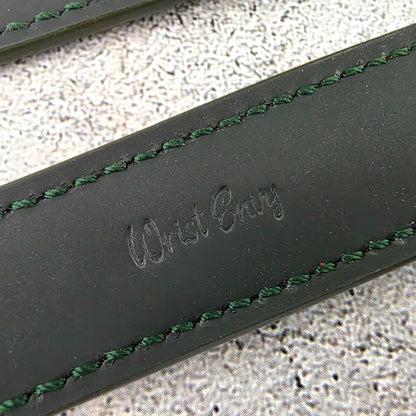 FKM Rubber Sailcloth Watch Strap Band 20mm Green - Wrist Envy
