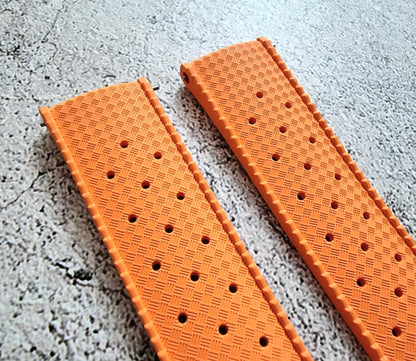 FKM Rubber Tropical Watch Strap Divers 22mm - Wrist Envy