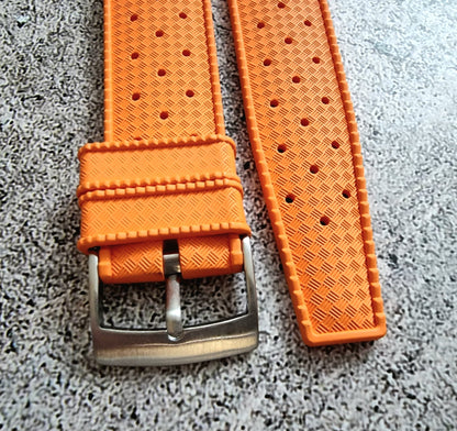 FKM Rubber Tropical Watch Strap Divers 22mm - Wrist Envy