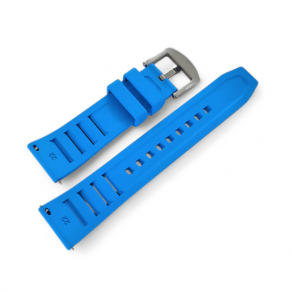 FKM Rubber Vented Divers Watch Strap Band 20mm 22mm - Wrist Envy