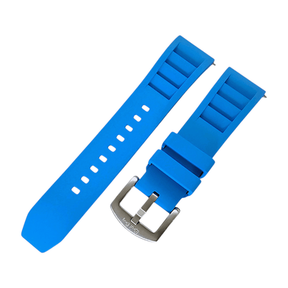 FKM Rubber Vented Divers Watch Strap Band 20mm 22mm - Wrist Envy
