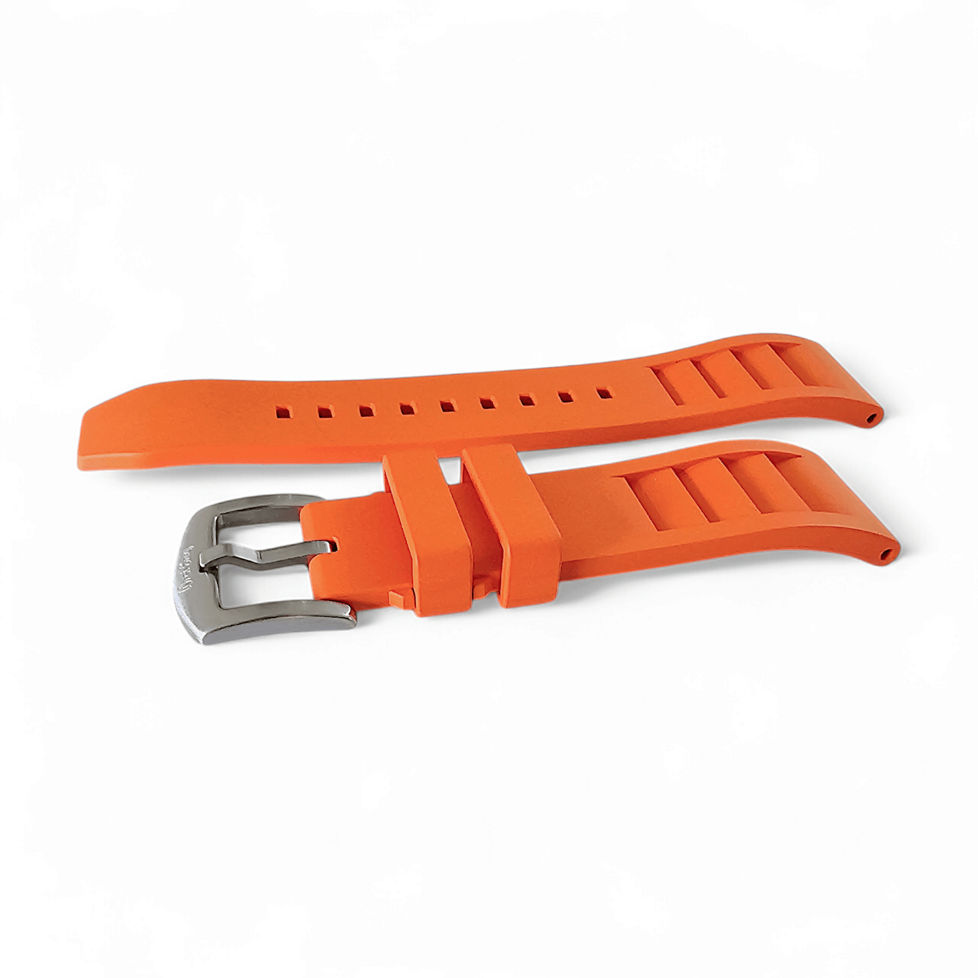 FKM Rubber Vented Divers Watch Strap Band 20mm 22mm - Wrist Envy