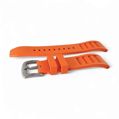 FKM Rubber Vented Divers Watch Strap Band 20mm 22mm - Wrist Envy