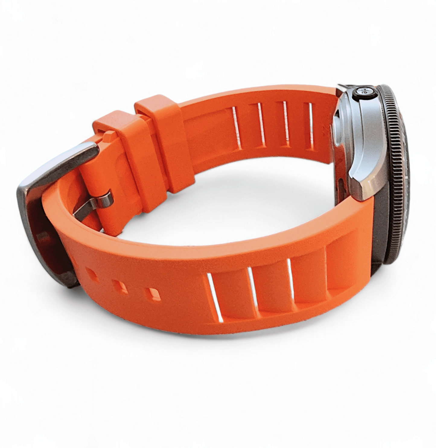 FKM Rubber Vented Divers Watch Strap Band 20mm 22mm - Wrist Envy