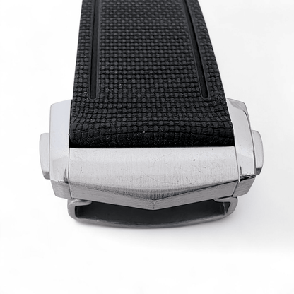 FKM Rubber Watch Strap Band Deployment Clasp Divers Quick Release 20mm 21mm 22mm - Wrist Envy