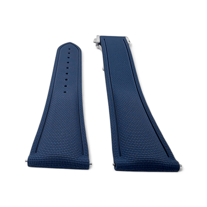 FKM Rubber Watch Strap Band Deployment Clasp Divers Quick Release 20mm 21mm 22mm - Wrist Envy