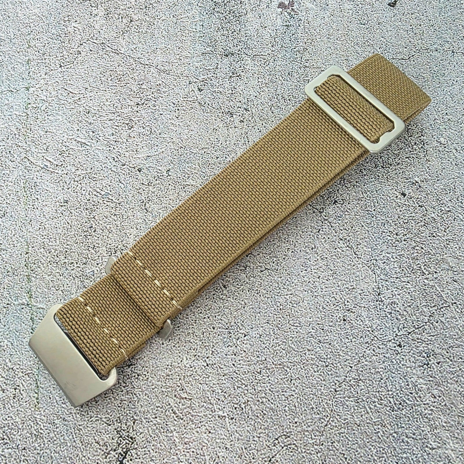 French Marine Nationale Premium Elastic Nylon Watch Strap 18mm 20mm 22mm - Wrist Envy