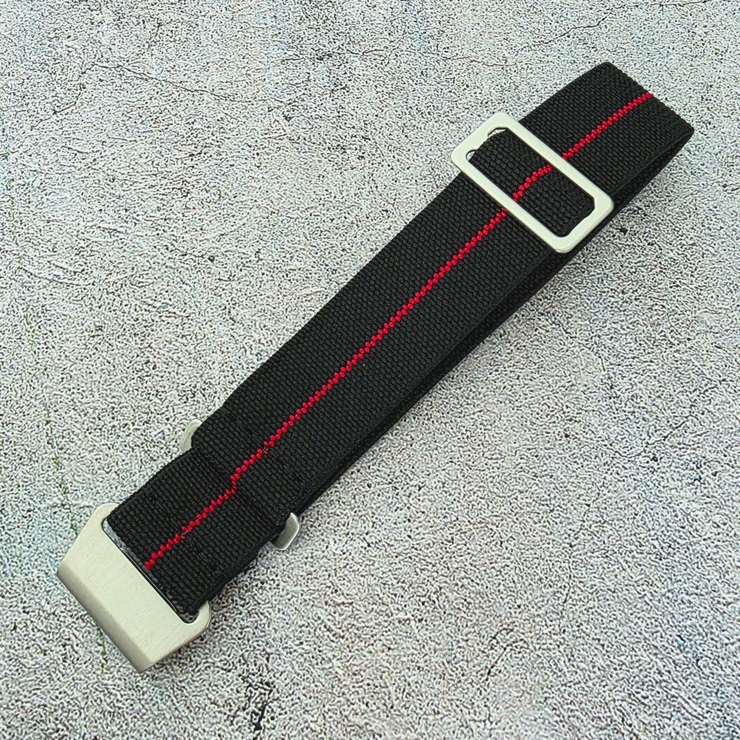 French Marine Nationale Premium Elastic Nylon Watch Strap 18mm 20mm 22mm - Wrist Envy