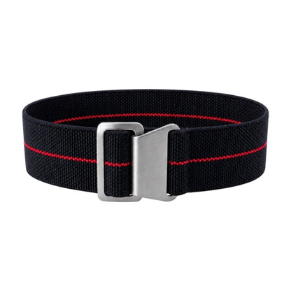 French Marine Nationale Premium Elastic Nylon Watch Strap 18mm 20mm 22mm - Wrist Envy