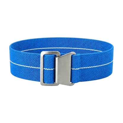 French Marine Nationale Premium Elastic Nylon Watch Strap 18mm 20mm 22mm - Wrist Envy